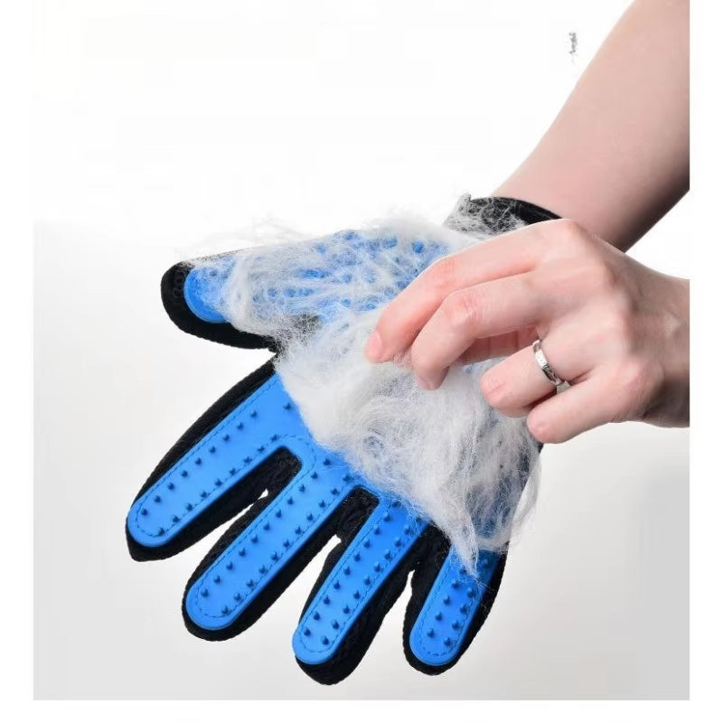 Silicone Pet Grooming Glove Pet Hair Remover Gloves Cat Dog Massage Bathing Cleaning Brush Pet Care Supplies