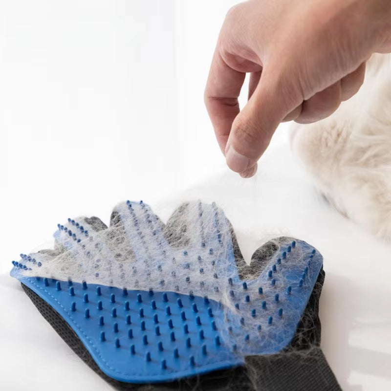 Silicone Pet Grooming Glove Pet Hair Remover Gloves Cat Dog Massage Bathing Cleaning Brush Pet Care Supplies