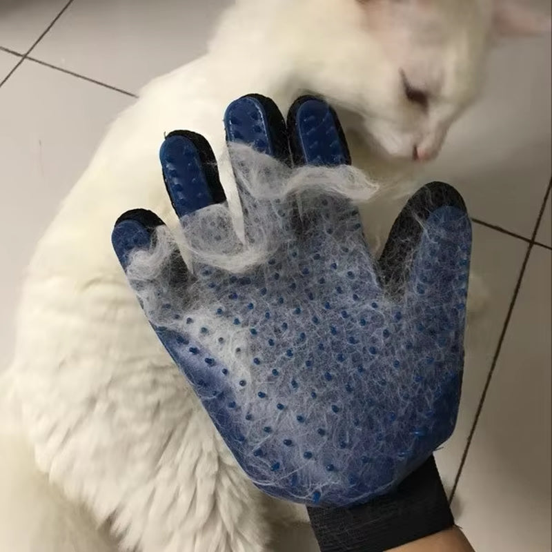 Silicone Pet Grooming Glove Pet Hair Remover Gloves Cat Dog Massage Bathing Cleaning Brush Pet Care Supplies