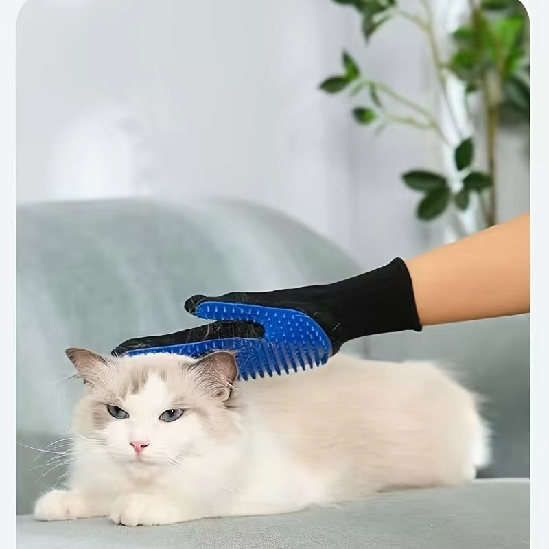 Silicone Pet Grooming Glove Pet Hair Remover Gloves Cat Dog Massage Bathing Cleaning Brush Pet Care Supplies
